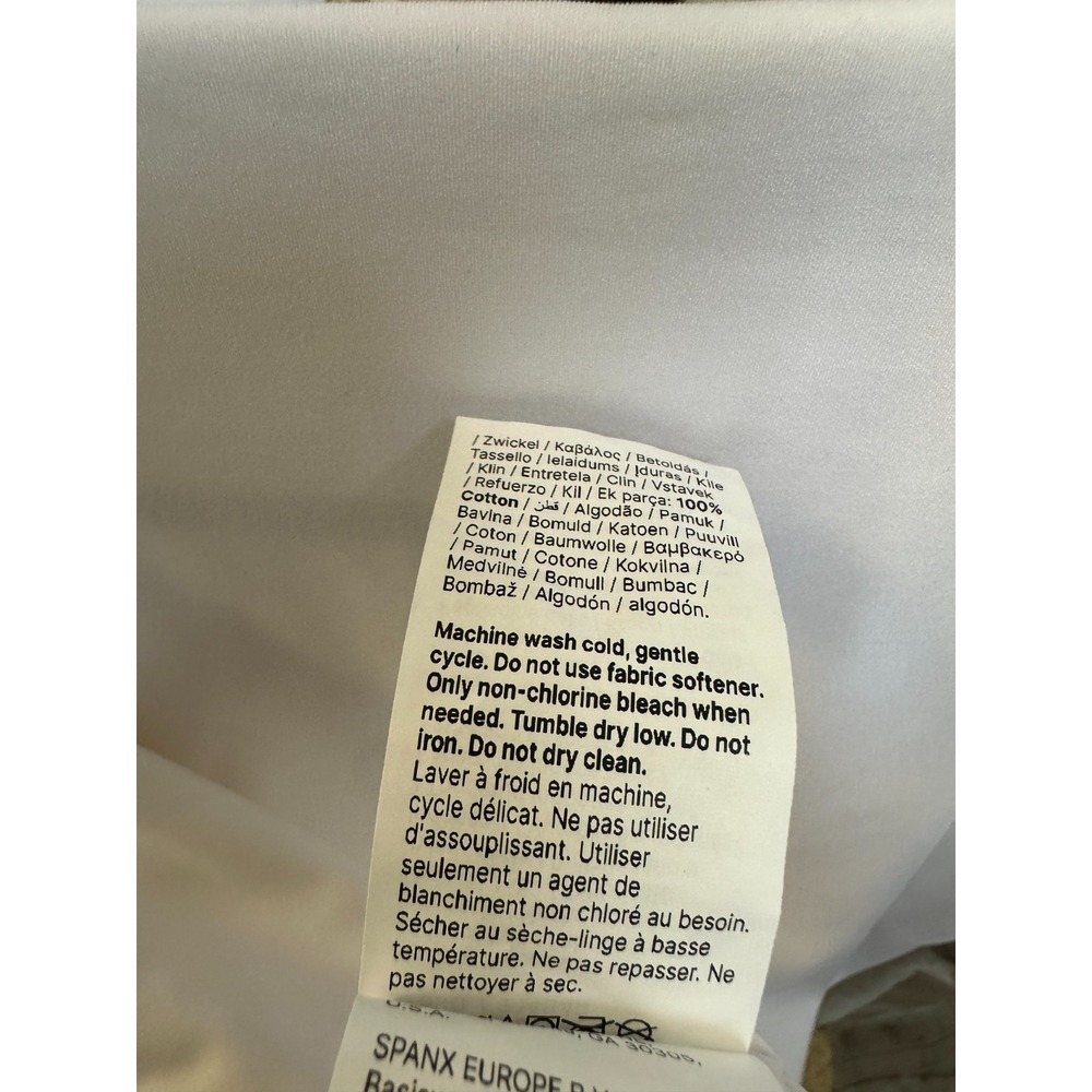 Spanx Short Sleeve Crew Neck Bodysuit White Plus Size 2X Stretch Shapewear Snaps - Picture 8 of 10